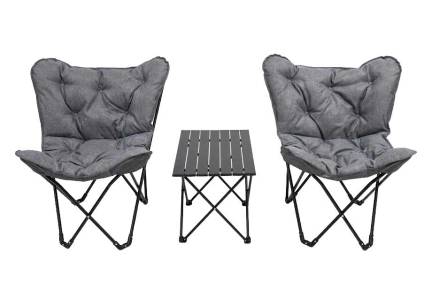 Opvouwbare Set Met Tafel En 2 Stoelen - Compact Mee Te Nemen En Snel Opgeze ...