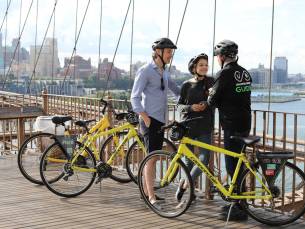 Fahrradtour durch Brooklyn Bridge