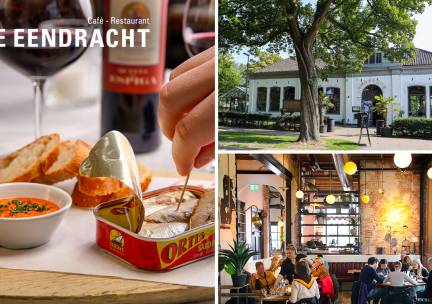 Borrelplank + 2 drankjes naar keuze bij De Eendracht in ât IJkgebouw