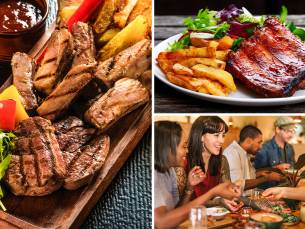 Grote spareribsschotel of mixed grill (1 of 2 pers) bij King's Spareribs Den Haag