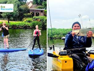 Sloepverhuur, suppen (2 of 4 uur) of vissen in een bellyboat (4 of 7 uur)+ evt. hapjes + drankje