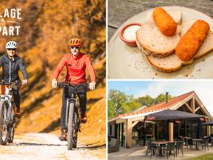 Wandel- of fietsarrangement + koffie + gebak + 2-gangenlunch