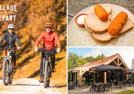 Wandel- of fietsarrangement + koffie + gebak + 2-gangenlunch