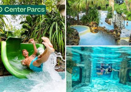Dag- of avondentree zwemparadijs de Aqua Mundo in Center Parcs Het Heijderbos