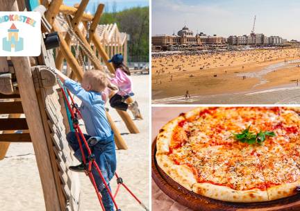 Entree kind speeltuin met beachclub + begeleiders + drankje of pizza naar keuze in Scheveningen