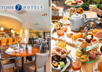 High tea, High Wine, High Beer of High Bubbles voor 2 bij Fletcher Hotels