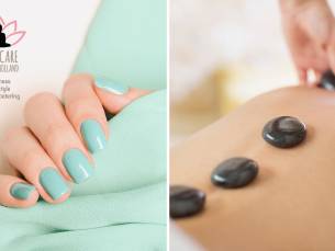 Manicurebehandeling (60 min) of hotstonemassage naar keuze (45 of 70 min)