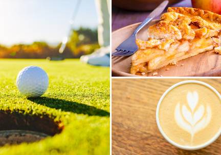 9 of 18 holes + koffie of thee + appelgebak bij Pitch & Putt Golf Oostwold