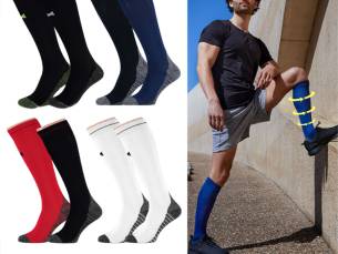 2-Pack Comfort Essentials Multifunctionele Compressie Sokken