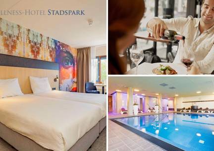 Overnachting(en) voor 2 + ontbijt + hoofdgerecht bij Fletcher Hotel-Restaurant Stadspark