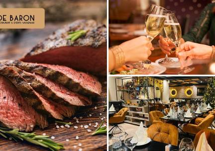 Chateaubriand + glaasje bubbels + amuse bij Restaurant De Baron