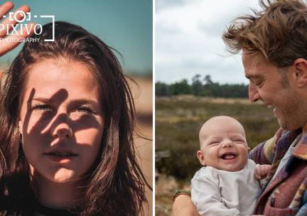 Fotoshoot op buitenlocatie voor 1 tot 6 personen (60 min) + digitale foto's