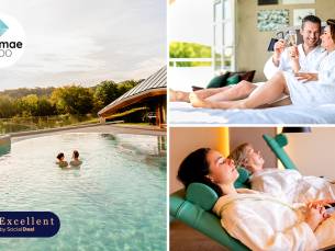 Overnachting voor 2 + ontbijt + massagestoel + wellness bij Thermae 2000