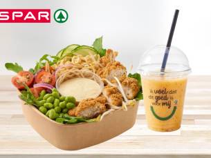Afhalen: verse salade + verse smoothie bij SPAR City Enschede