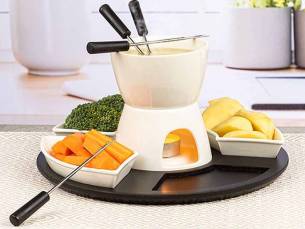 HI Fondueset - Keramiek - 11 delig