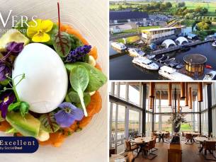 4- of 5-gangen fine dining-diner van de chef + amuse + evt. glas bubbels bij Rivers Marnemoende