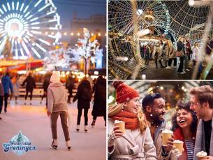 Schaatsen Winterstad Groningen + consumpties + reuzenrad en trein