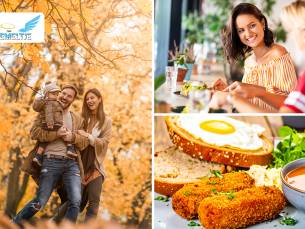 Wandel- of fietsarrangement incl. warme drank + gebak + lunch bij EetcafÃ© 't Hemeltje Galder