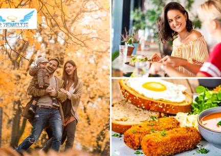 Wandel- of fietsarrangement incl. warme drank + gebak + lunch bij EetcafÃ© 't Hemeltje Galder