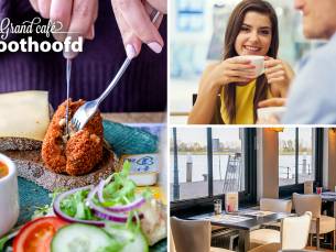 12-uurtje of 2-gangenlunch Ã  la carte bij GrandcafÃ© Groothoofd