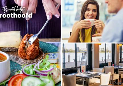 12-uurtje of 2-gangenlunch Ã  la carte bij GrandcafÃ© Groothoofd