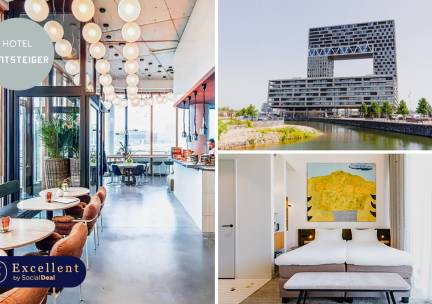 Luxe overnachting voor 2 + drankje in Amsterdam