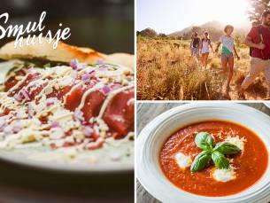 Wandelarrangement of lunchgerecht