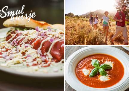 Wandelarrangement of lunchgerecht