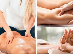 Massage naar keuze (60 min) of fasciatherapie (60 min)