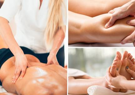 Massage naar keuze (60 min) of fasciatherapie (60 min)