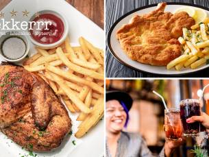 Maaltijd naar keuze + friet of salade + drankje naar keuze in Soest