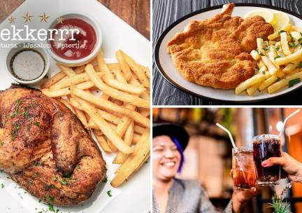 Maaltijd naar keuze + friet of salade + drankje naar keuze in Soest