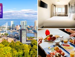 Overnachting voor 2 tot 8 bij Rotterdam Teleport Hotel