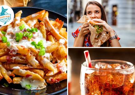 Loaded fries of burger + frisdrank naar keuze bij Kasteel ToGo