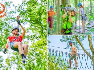 Entree klimbos Fun Forest voor kind en/of volwassene (2 of 3 uur)