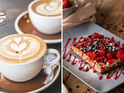 Warme drank + lekkernij bij Koffie Café Thuis