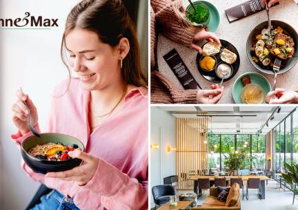 Uitgebreide ontbijtplank bij Anne&Max Breda Wilhelminastraat