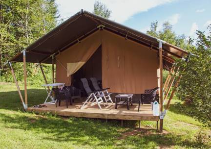 6-persoons Safaritent op vakantiepark de Rhederlaagse Meren