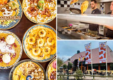 2- of 3-gangenlunch of -diner Ã  la carte bij Pannenkoe in Schiedam