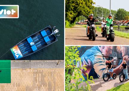 Huur een e-bike, e-step, e-scooter of e-boot + flesje bubbels in Goes