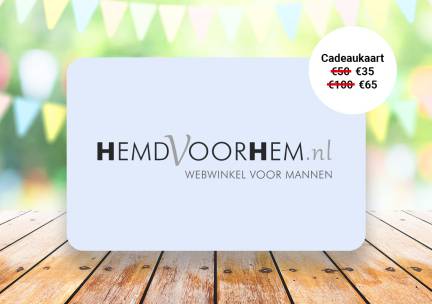 Waardebon t.w.v. &euro;50 of &euro;100 voor HemdVoorHem.nl
