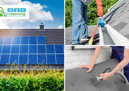 Dieptereiniging meubelstuk of zonnepanelen reinigen + dakgootreiniging