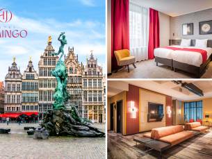 Overnachting voor 2 + ontbijt + late check-out OF early check-in + evt. parkeren in Antwerpen