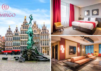 Overnachting voor 2 + ontbijt + late check-out OF early check-in + evt. parkeren in Antwerpen
