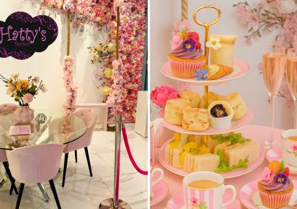 Engelse afternoon tea (1,5 uur) bij ​Hatty's Le Pink Petit Patisserie
