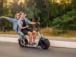 E-chopper huren (3 uur) + helm