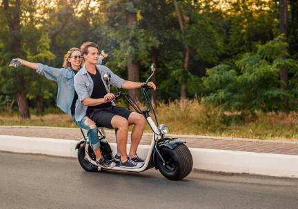 E-chopper huren (3 uur) + helm