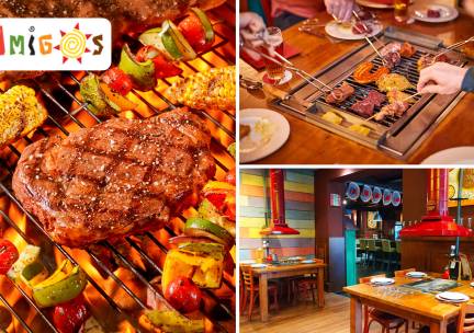 All-You-Can-Eat barbecueÃ«n (3 uur) bij Amigos BBQ Restaurant