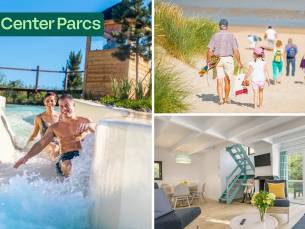 3 of 4 overnachtingen voor 2 tot 5 in Center Parcs