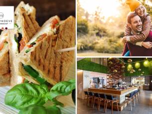 Shared lunch of wandelarrangement incl. koffie/thee + gebak + 2-gangenlunch